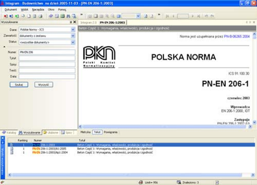 INTEGRAM 2.0 – ELEKTRONICZNA BIBLIOTEKA NORM