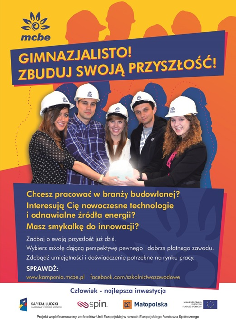 Plakat - Gimnazjalisto! Zbuduj swoją przyszłość!